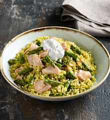 Salmon and Asparagus Rice Salad