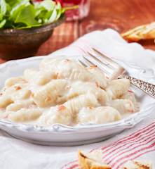 Gnoccis con prosciutto