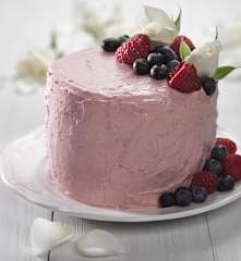 Čokoládovo-malinový zatočený dort