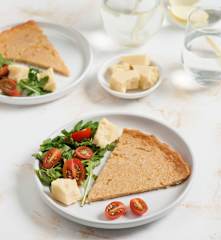 Wegański placek (farinata)