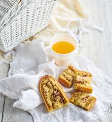 Baguetes de queijo e bacon