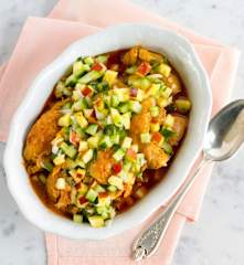 Chicken with Nectarine Salsa