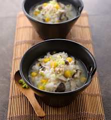 雞茸玉米香菇粥