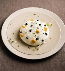 FEVRIER Espumas au brie de Nangis, aux truffes et à la ciboulette - Nicolas Masse