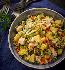 Potato and Vegetable Salad with Chicken
