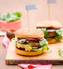 Burger grzybowo-jaglany