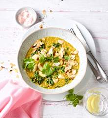 Hähnchen-Spinat-Dal