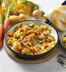 Gemüsegröstel mit Bohnen