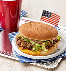 Pulled Pork Burger BBQ-Style