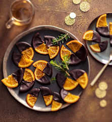 Oranges au chocolat
