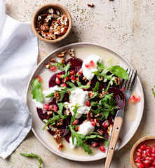Rote-Bete-Carpaccio mit Burrata