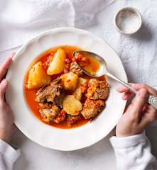 Côtes de porc et pommes de terre