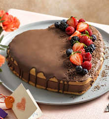 Herzkuchen mit Schokomousse