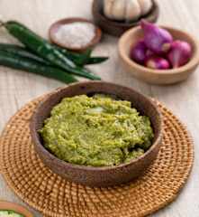 Indonesian green spice paste
