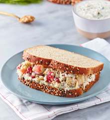 Sándwiches de ensalada de pollo