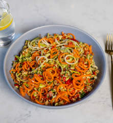 Spiralized Rainbow Salad