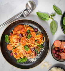 One pot pasta with chorizo