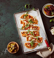 Mediterraner Flammkuchen