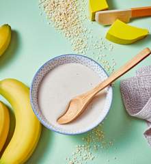 Hirse-Milchbrei mit Banane
