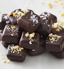 Cioccolatini fondenti con cuore di banana