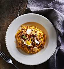 Bigoli con ragù di anatra