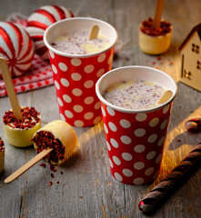Raspberry White Chocolate Hot Chocolate Stirrers