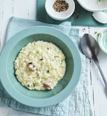Risotto courgette et bacon