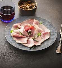 Roastbeef con contorno di funghi porcini