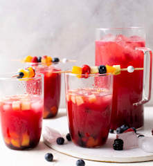 Sangría de moras sin alcohol