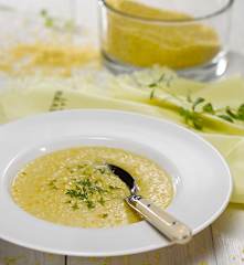 Jáhlová polévka se zeleninou