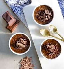 Crème brûlée de chocolate y naranja