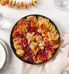 Spiralized Roasted Root Vegetables