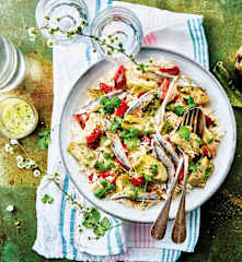 Riz semi-complet de Camargue, anchois et artichaut