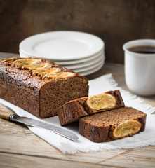 Banana, walnut and date loaf