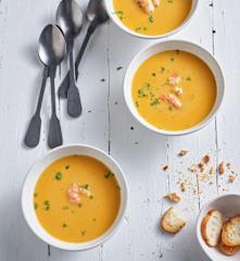 Zupa krem z krewetkami