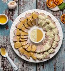 Solomillos de cerdo con salsa de damascos