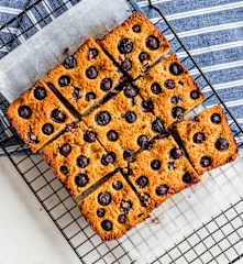 Blueberry blondies
