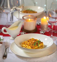 Lasagne asparagi, Culatello e salsa Mornay