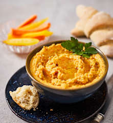 Crema spalmabile di carote e ceci