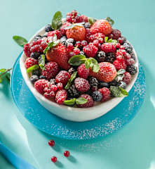 Tarta bol de frutos rojos