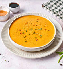 Crema fría de zanahorias al aroma de jengibre