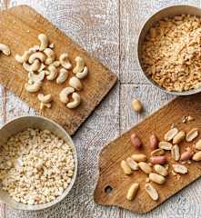 Cacahuates o nueces picados gruesos (300 g)