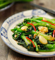 Cải ngồng xào tỏi