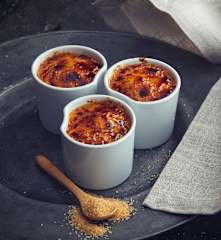 Creme brulé al cioccolato bianco e limone