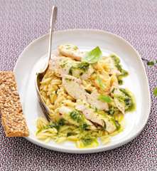 Risetti au poulet, pesto estragon