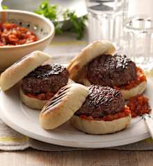 Roosterkoek (Barbecue Bread) with Boerewors Burgers