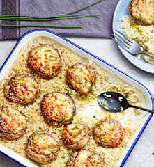 Champignons farcis au gorgonzola