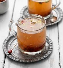 Hot White Wine Punch with Cranberries