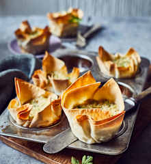 Herzhafte Filoteig-Muffins
