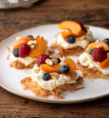 Feta and Honey Cheesecakes